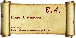 Bogert Amadea névjegykártya